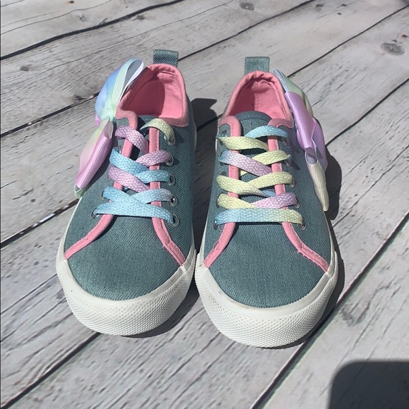 Girls Jojo Siwa Ombré Bow Sneakers - Picture 2 of 4